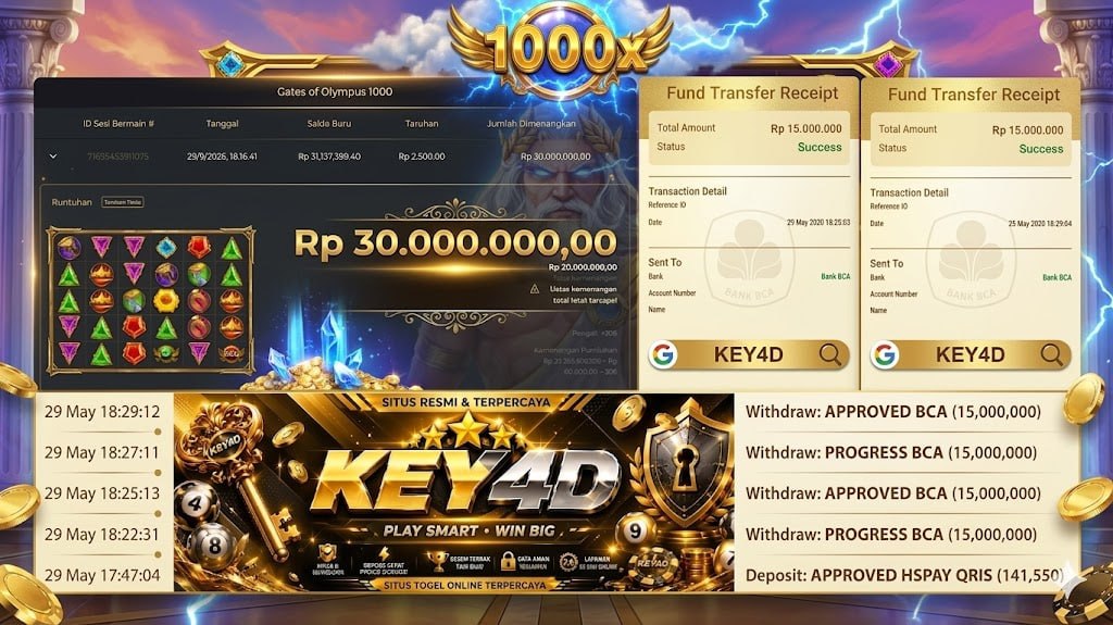 SELAMAT KEPADA MEMBER KEY𝟰D MAXWIN DI LUAR
DEPOSIT : RP 𝟭𝟰𝟭.𝟱𝟱𝟬
WITHDRAW : RP 𝟯𝟬