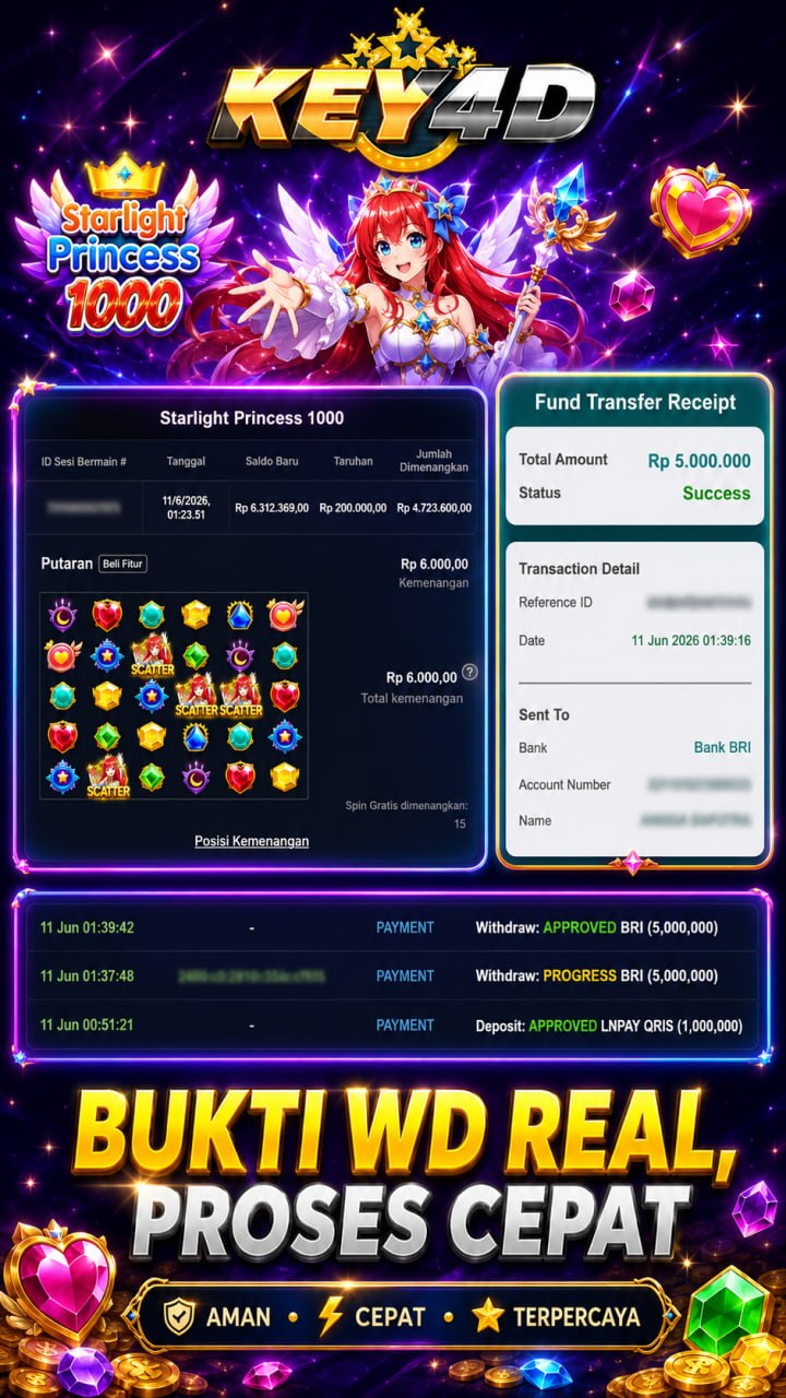 🔥 SELAMAT KEPADA MEMBER KEY4D 🔥
🎗AGEN SITUS TERPERCAYA🎗
✅ C𝗼𝗯𝗮 𝗱𝘂𝗹𝘂 — 𝗺𝗲𝗻𝗮𝗻𝗴 𝗯𝗮𝗿